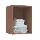 Ver imagem 2 de Módulo Aéreo 1 Porta Requinte+ 100% MDF Marrom/Macadâmia/Branco Line