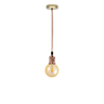 Luminária Pendente Retro Vintage De Metal E Fio PP Com Lâmpada Formato Globo Com Filamento Led G95 C - 4