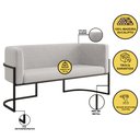 Ver imagem 3 de Kit Sofá 2 Lugares + 2 Poltronas para Recepção – Balaqui Cor:bege