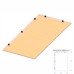 Prancheta Desenho Técnico Arquitetura Engenharia Mdf Nat A1 - 1