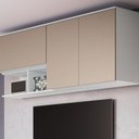 Ver imagem 3 de Módulo Aéreo 2 Portas Requinte+ 100% MDF Branco/Line/Duna