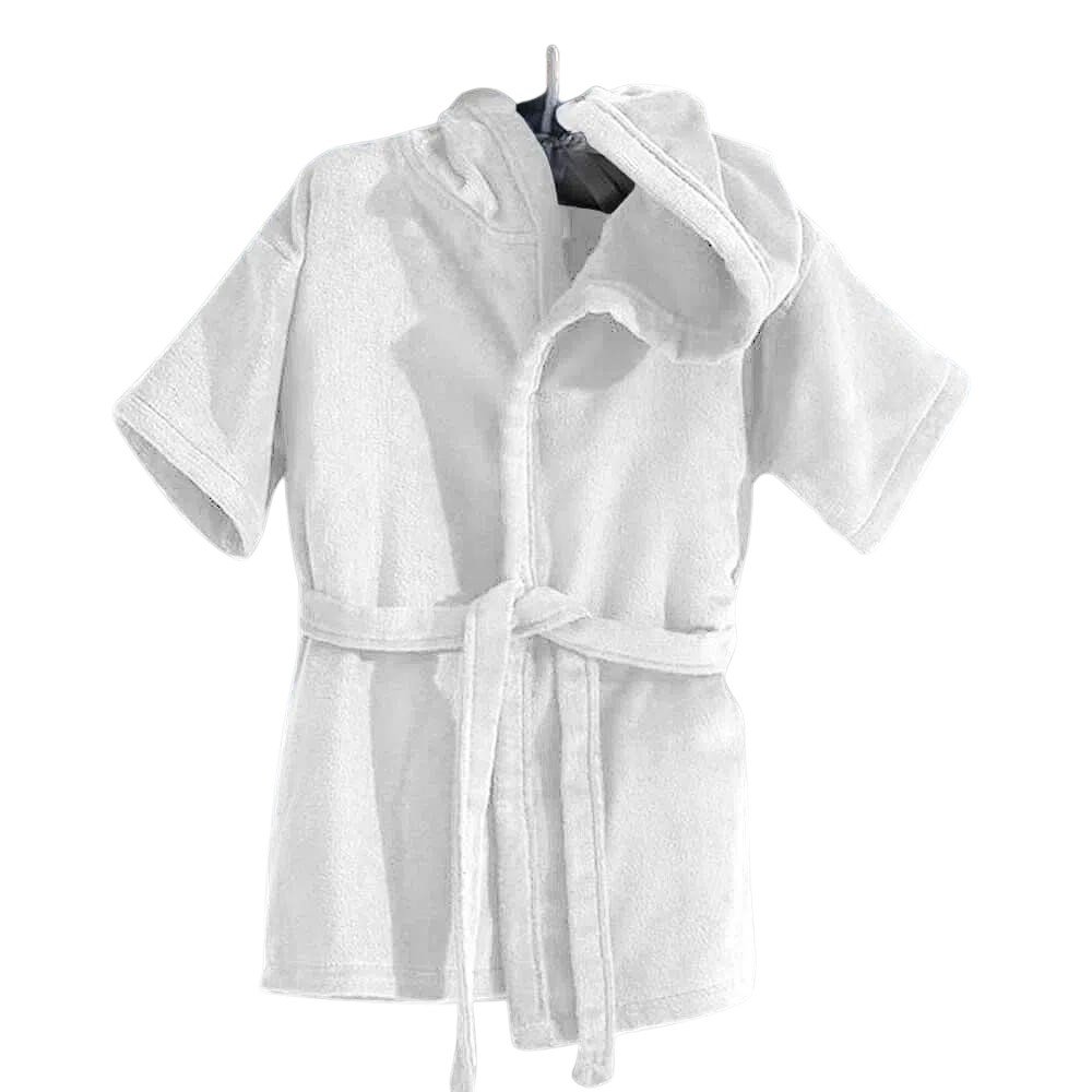 Roupão Infantil com Capuz Aveludado Tamanho Gg-dohler Branco - 1