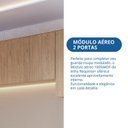 Ver imagem 5 de Módulo Aéreo 2 Portas Requinte+ 100% MDF Cinza/Duna Line/Macadâmia