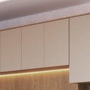 Ver imagem 3 de Módulo Aéreo 2 Portas Requinte+ 100% MDF Marrom/Macadâmia/Duna Line