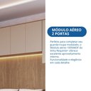 Ver imagem 5 de Módulo Aéreo 2 Portas Requinte+ 100% MDF Marrom/Macadâmia/Duna Line