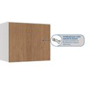 Ver imagem 3 de Módulo Aéreo 2 Portas Requinte+ 100% MDF Branco/Line/Macadâmia