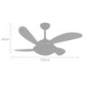 Ventilador Volare Fly Branco 220v e Controle Remoto - 2