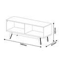 Ver imagem 5 de Rack Classic 2 Gavetas 1.4 Preto - Imcal Móveis