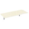 Mesa Dobrável 130 cm Linha Lux com 2 Banquetas - Cor Sweet Corn - 2