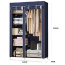 Ver imagem 3 de Closet Modular Azul Arara Guarda Roupa Organizador Funcional