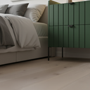 Ver imagem 2 de Mesa de Cabeceira Venus 45cm 100% Mdf Verde Base Metálica:preto
