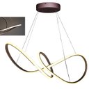 Ver imagem 1 de Lustre Arco Infinito Luminaria Aneis 3 em 1 Led 49W Pendente Quarto Sala de Jantar Recepçao Residenc