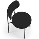 Ver mais imagens de Kit 06 Cadeiras Estofadas para Sala de Jantar Louise L02 Suede Preto - Lyam Decor