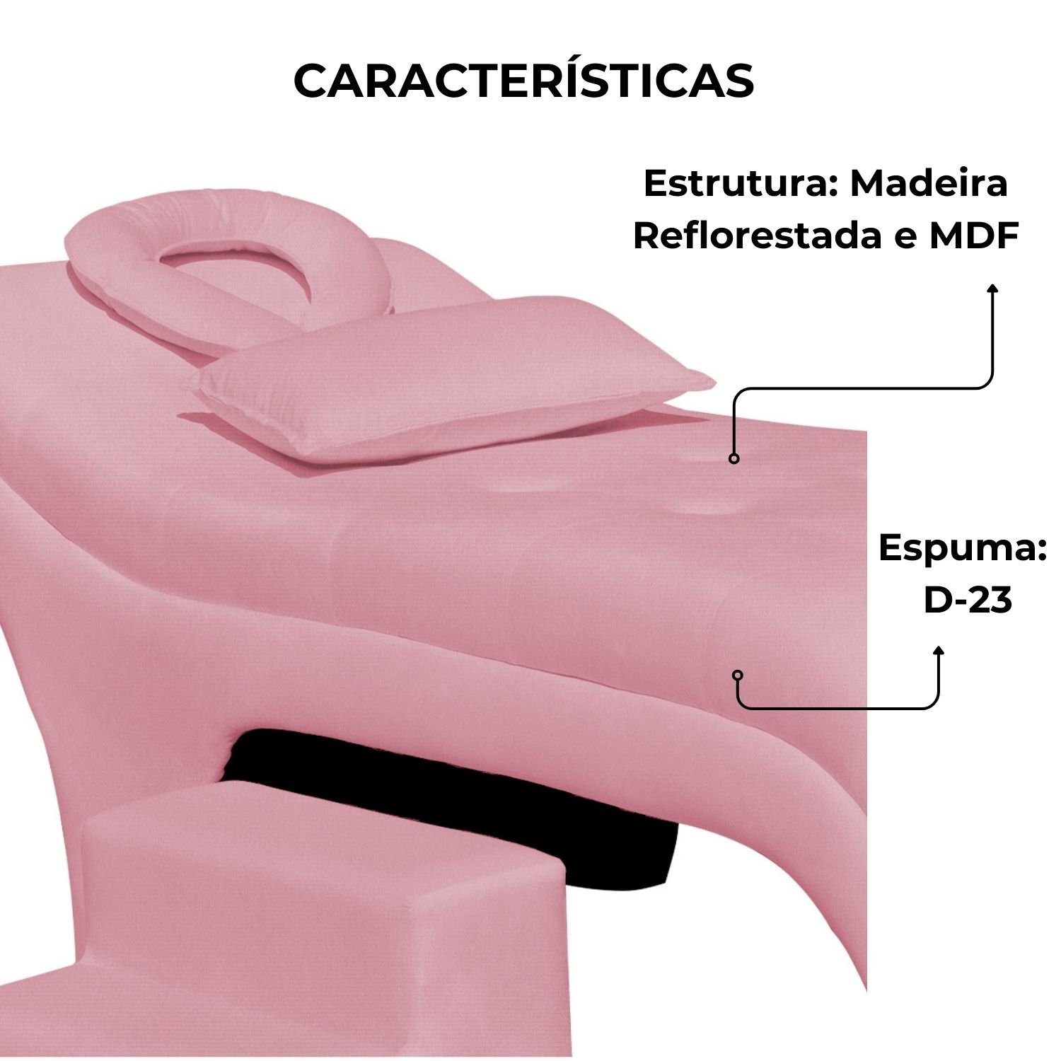 Maca Estofada Estética Botonê 60 Cm Sobrancelha Cilios Cor:rosa - 3