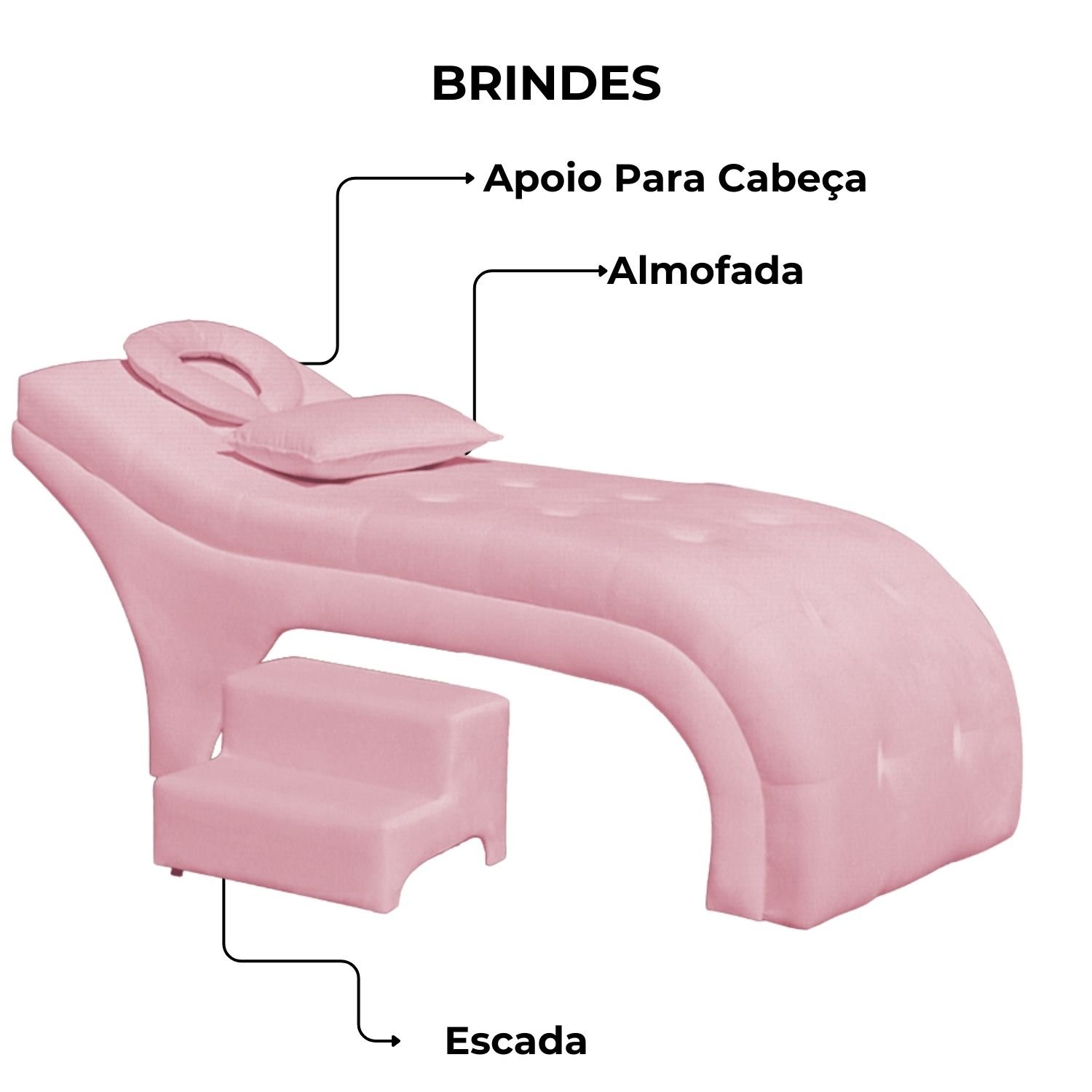 Maca Estofada Estética Botonê 60 Cm Sobrancelha Cilios Cor:rosa - 4