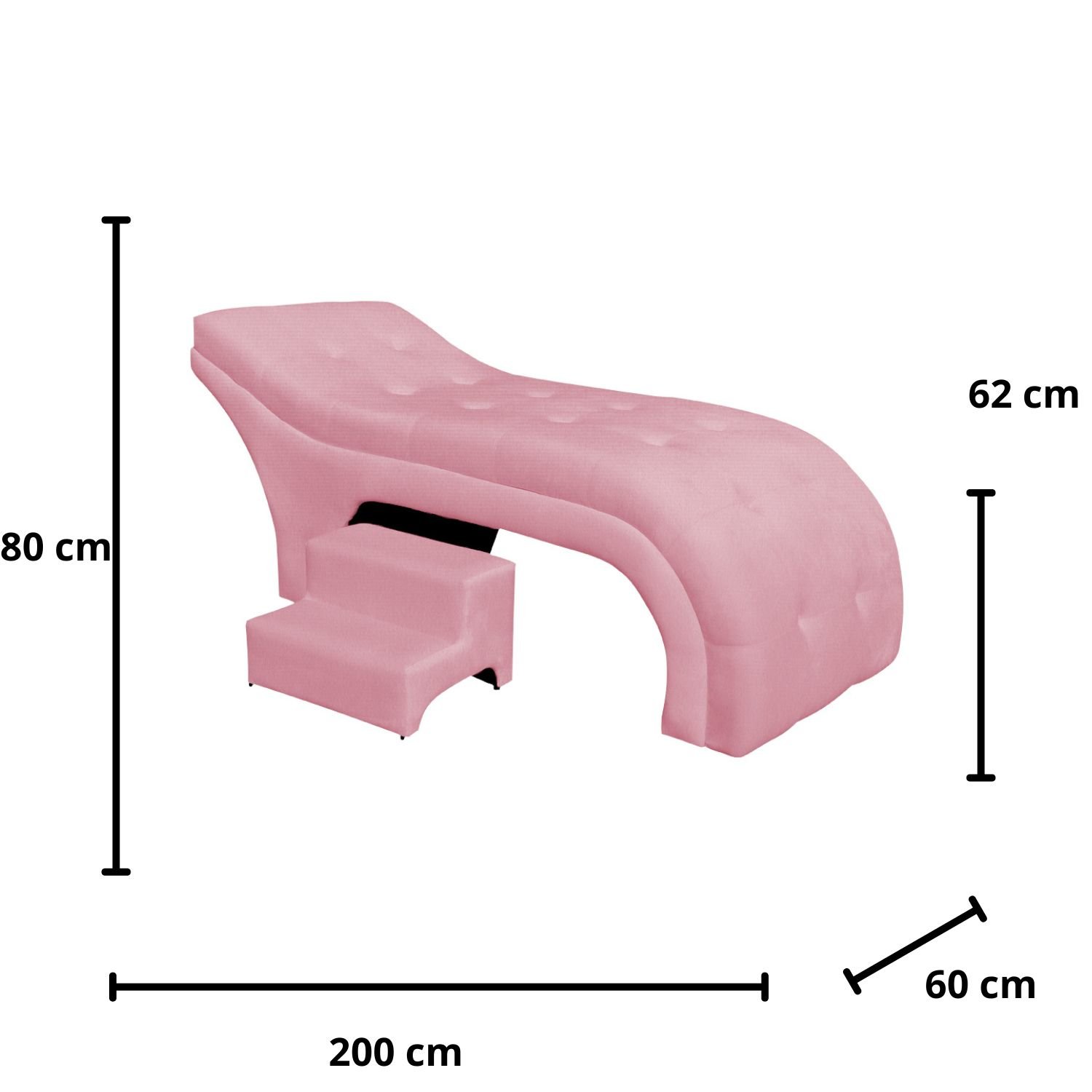 Maca Estofada Estética Botonê 60 Cm Sobrancelha Cilios Cor:rosa - 5