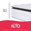 Ver mais imagens de Colchão Casal Bf Molas Ensacadas com Pillow Top Extra Conforto 138x188x38cm Premium Sleep