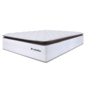 Colchão Casal Bf Molas Ensacadas com Pillow Top Extra Conforto 138x188x38cm Premium Sleep