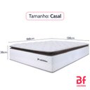 Ver imagem 4 de Colchão Casal Bf Molas Ensacadas com Pillow Top Extra Conforto 138x188x38cm Premium Sleep