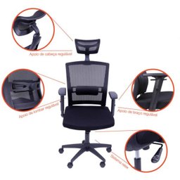 Cadeira Tela Mesh OR-3317 Giratória – ORDESIGN - 3