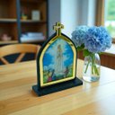 Ver imagem 2 de Capelinha Nossa Senhora de Fátima Madeira 14 Cm