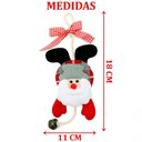 Ver imagem 2 de Kit 9 Pendente Natalino Boneco de Neve Rena Papai Noel 18cm