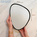 Ver imagem 4 de Bandeja Decorativa Espelhada Luxo para Sala e Lavabo Ciel 36cm:Preto