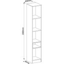 Ver imagem 4 de Módulo 2 Portas 1 Nicho Coringa Requinte+ 100% MDF