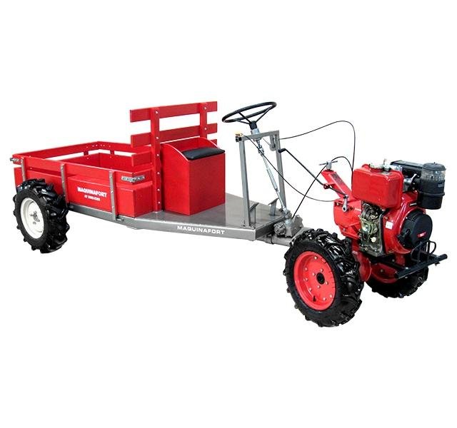 Carreta Tracionada 4x4 com Direção Volante para Motocultivador Husqvarna Tf545de - 2