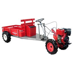 Carreta Tracionada 4x4 com Direção Volante para Motocultivador Husqvarna Tf545de - 2