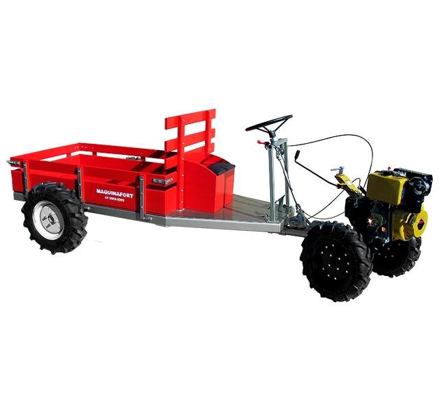 Carreta Tracionada 4x4 com Direção Volante para Motocultivador Husqvarna Tf545de - 4