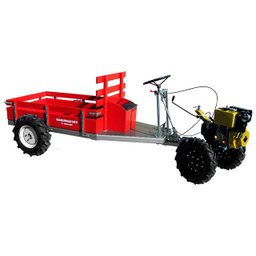 Carreta Tracionada 4x4 com Direção Volante para Motocultivador Husqvarna Tf545de - 4