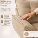 Ver imagem 7 de Kit Namoradeira + 02 Poltronas Decorativa Opala para Sala Escritorio