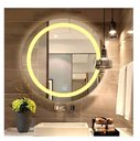 Ver imagem 7 de Espelho Jateado Redondo Iluminado com Led Quente e Touch 70cm