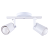 Spot Sobrepor Direcionável Fokus Trilho 02 Lâmpadas E27 Moderno Cor Branco - 1