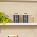 Ver imagem 6 de Kit 1 Porta Mantimentos e Manteigueira com Tampa de Metal e Base em Bambu 400ml