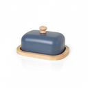 Ver imagem 3 de Kit 1 Porta Mantimentos e Manteigueira com Tampa de Metal e Base em Bambu 400ml