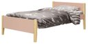 Ver imagem 1 de Cama Babá Solteiro Simba Rosa Fosco com Natural - Reller
