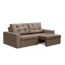 Ver imagem 2 de Sofá Retrátil 2 Lugares 1,80m Lia Suede Capuccino Madelina Decor