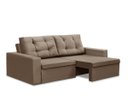 Ver imagem 2 de Sofá Retrátil 2 Lugares 1,80m Lia Suede Capuccino Madelina Decor