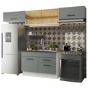 Ver imagem 6 de Cozinha Compacta com Armário e Balcão Cinza Agata Madesa