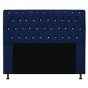 Ver imagem 1 de Cabeceira Estofada Lady Com Strass 140cm Queen Size Suede