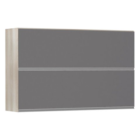 Armário Basculante Duplo Luciane 120cm 2 Portas Lis