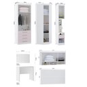 Ver imagem 4 de Quarto de Canto Casal com Guarda Roupas Cabeceira e Escrivaninha Alpes Luciane Móveis