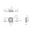 Ver imagem 4 de Roldana ou Rodinha para Armário de Porta Correr 10 Peças
