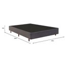 Ver imagem 2 de Base Box Casal 138x188x37cm Mannes Cinza