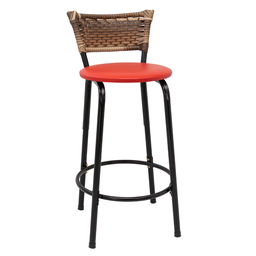 Banco para Bancada Cozinha Gourmet Junco Cappuccino Balcão Ilha Banqueta 60cm Itagold - 1