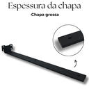 Ver imagem 7 de Kit 6 Suportes para Prateleira 40cm Mão Francesa de Parede Acabamento Aço Durável Preto