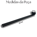 Ver imagem 3 de Kit 6 Suportes para Prateleira 40cm Mão Francesa de Parede Acabamento Aço Durável Preto