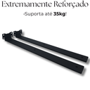 Ver imagem 5 de Kit 6 Suportes para Prateleira 40cm Mão Francesa de Parede Acabamento Aço Durável Preto